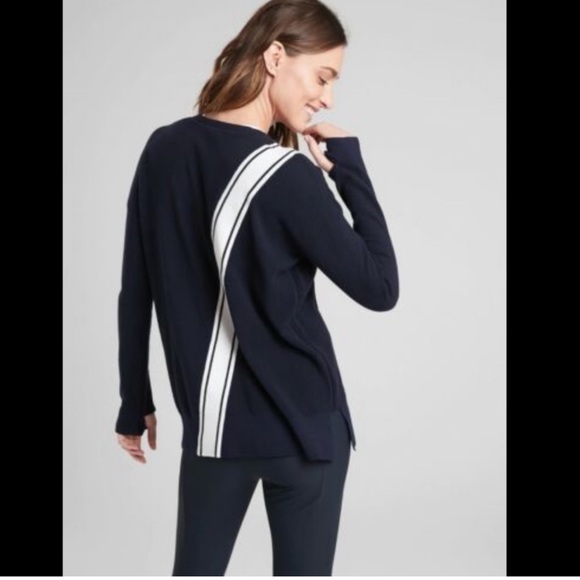 Athleta Streetwise Sweater, Navy size XS - Picture 2 of 8